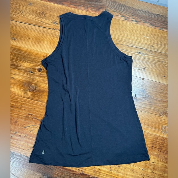 Athleta Women’s Radiate Twist Tank Top Cami Long Black Soft Tencel/Modal Blend M - Picture 11 of 11